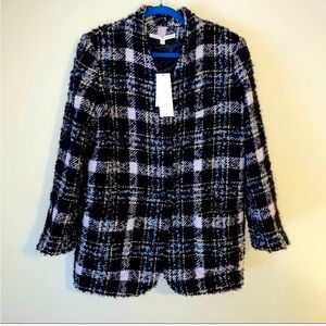 NWT Veronica Beard "Crispin" Coat - Size 8 -Black Multi